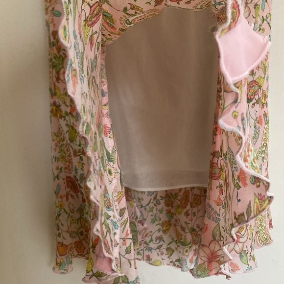 No Boundaries Paisley Festival Coquette Cottagecore Maxi Slip Skirt Size MD - Picture 5 of 12